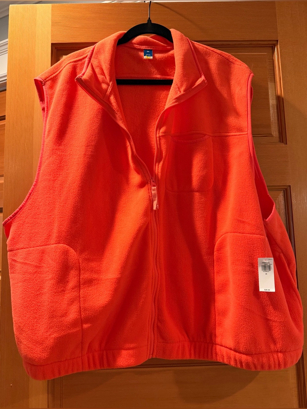 Old Navy Women’s Salmon Fleece Vest - Cozy Zippered Jacket